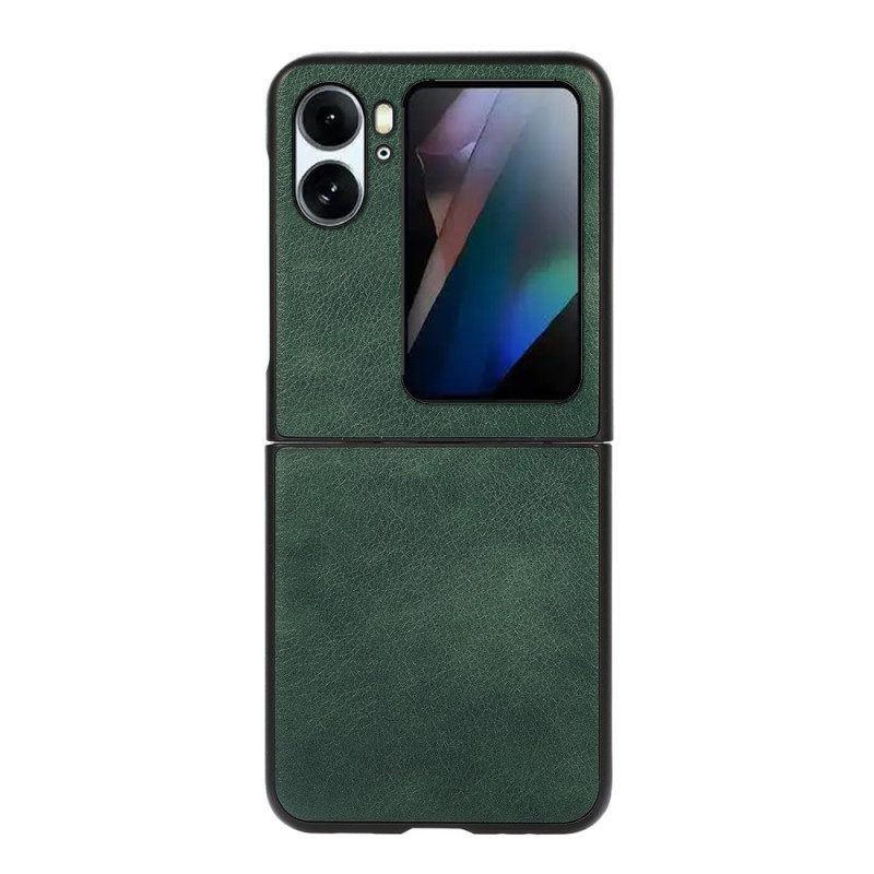 Handyhülle Für Oppo Find N2 Flip Flip Case Lederstruktur