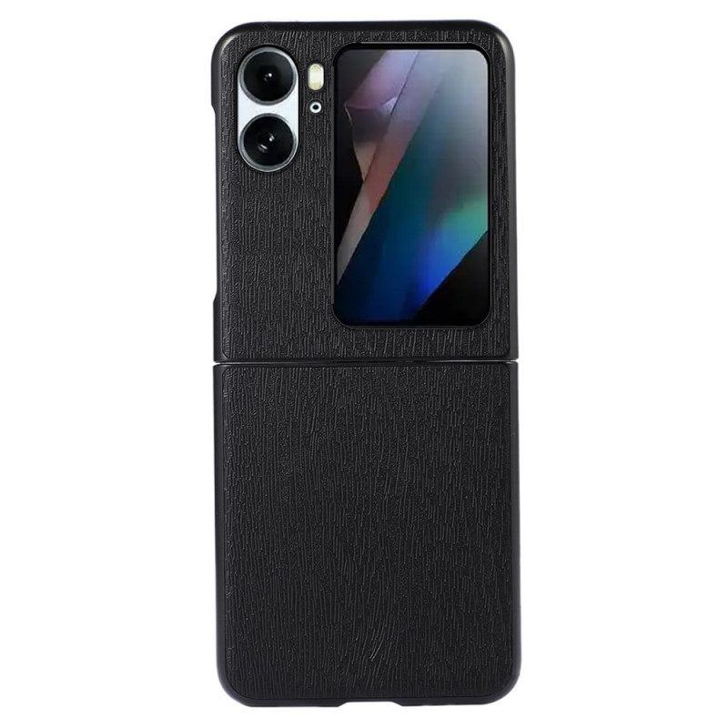 Hülle Für Oppo Find N2 Flip Flip Case Stil: Leder In Holzoptik