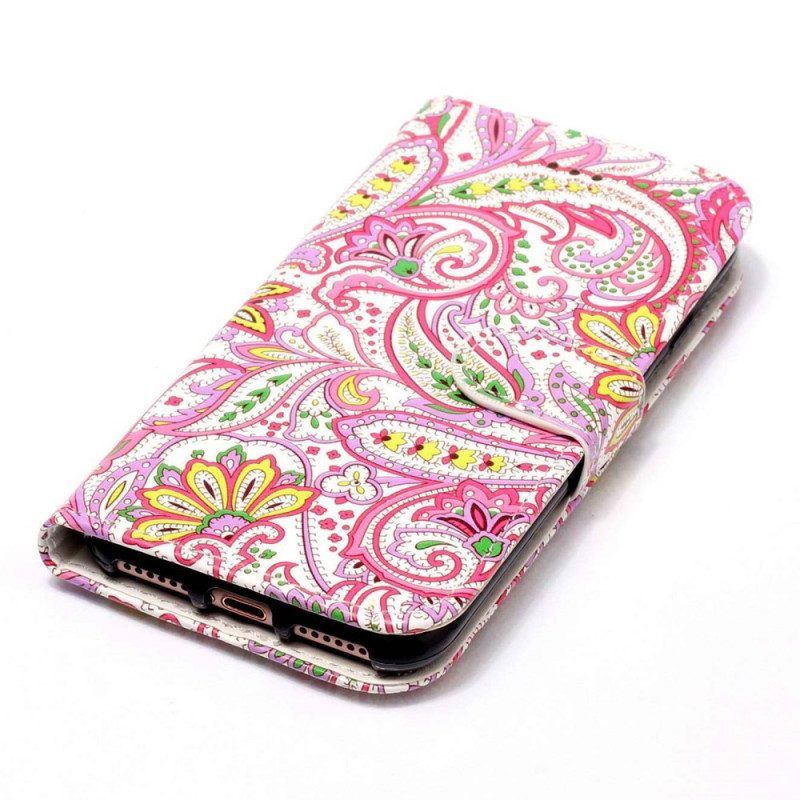 Flip Case Für Xiaomi 12 Lite Mit Kordel Riemchen-paisley-muster