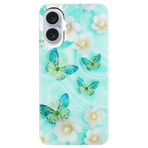 Hülle iPhone 16 Handyhülle Blumen Und Schmetterlinge