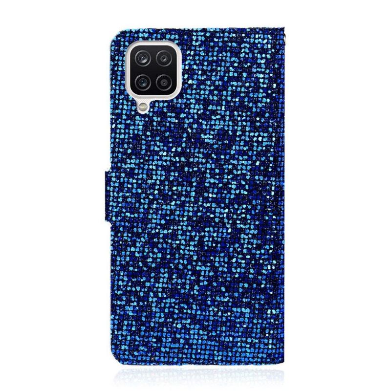 Flip Case Für Samsung Galaxy A12 Glitzerkartenhalter