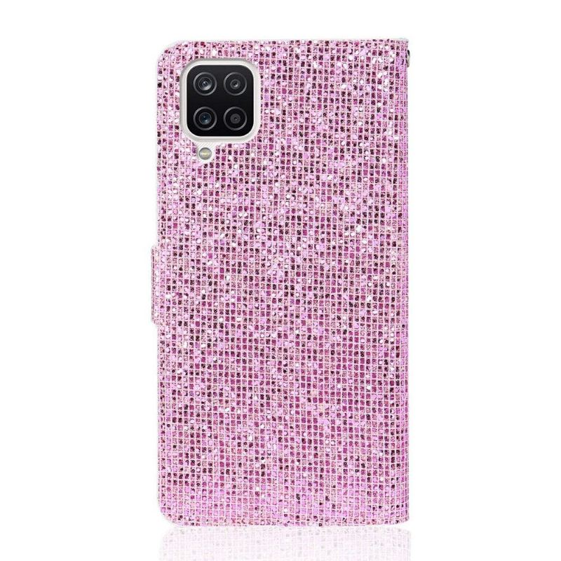 Flip Case Für Samsung Galaxy A12 Glitzerkartenhalter