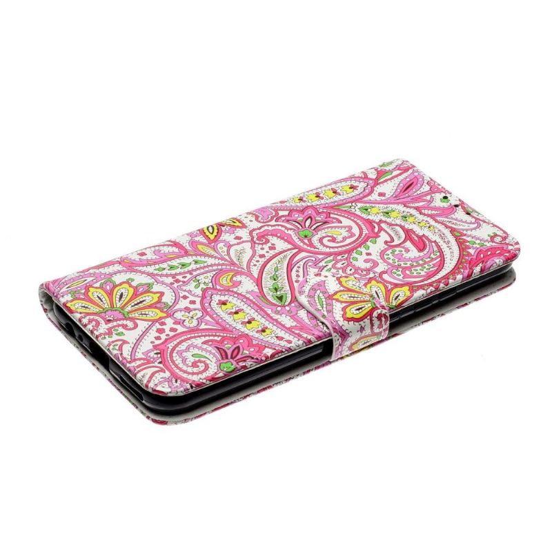 Flip Case Für Samsung Galaxy A12 Paisley-blume