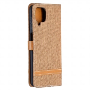 Flip Case Für Samsung Galaxy A12 Stoffbezug