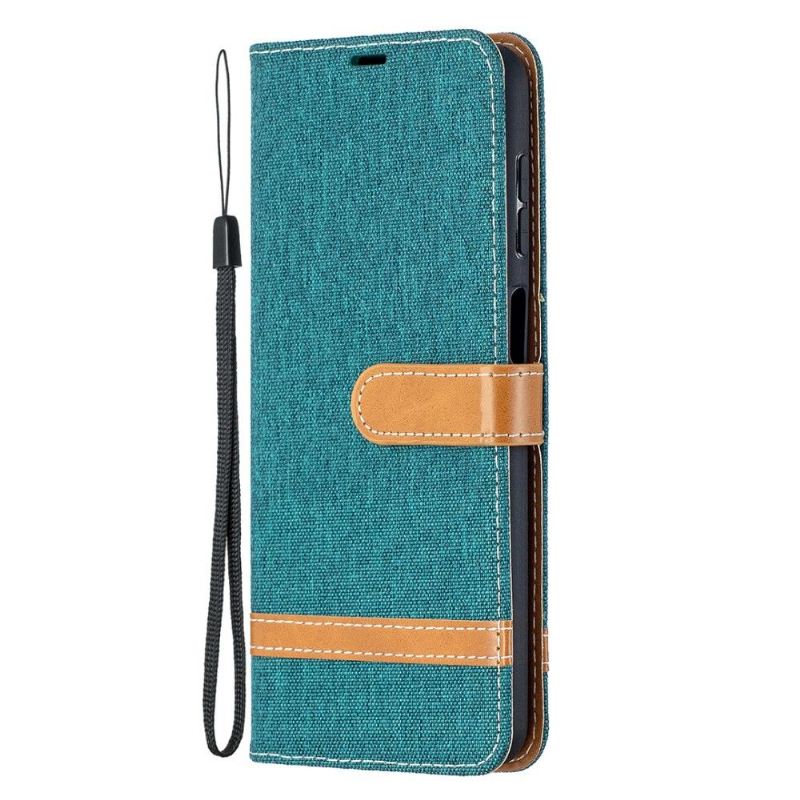 Flip Case Für Samsung Galaxy A12 Stoffbezug