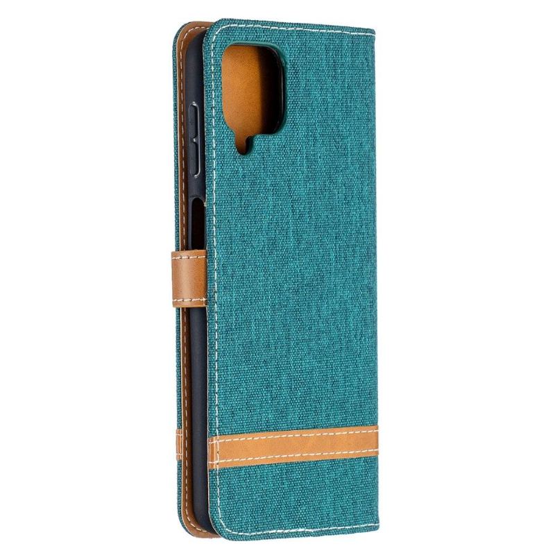 Flip Case Für Samsung Galaxy A12 Stoffbezug