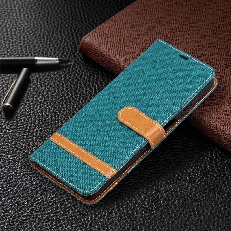 Flip Case Für Samsung Galaxy A12 Stoffbezug