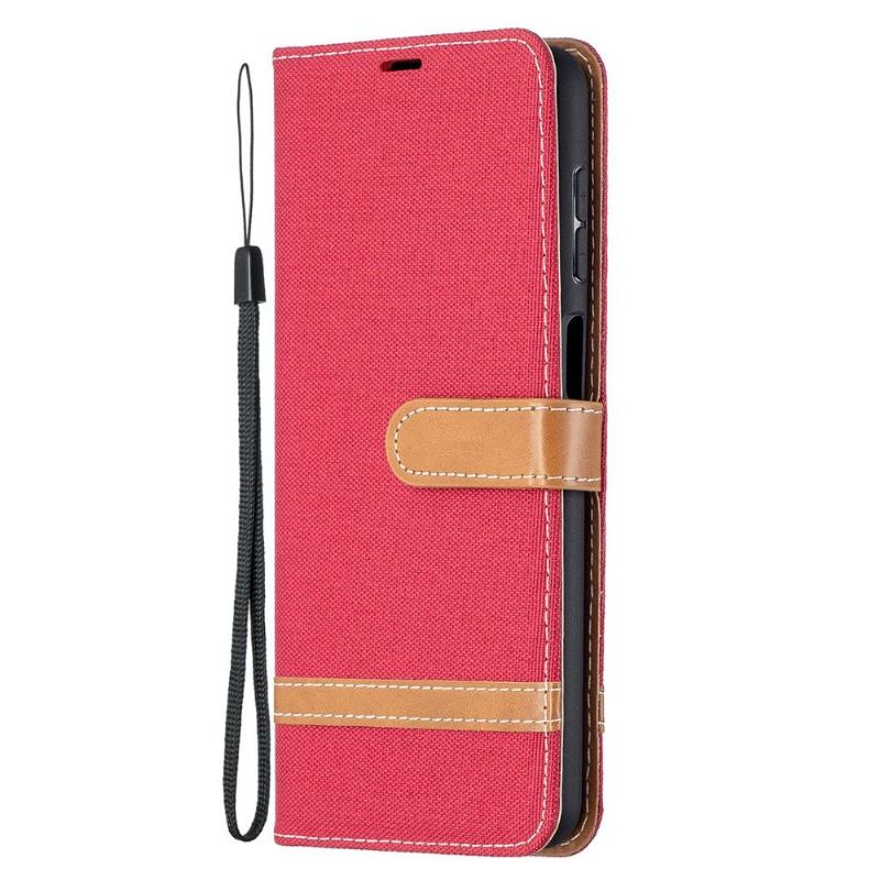 Flip Case Für Samsung Galaxy A12 Stoffbezug