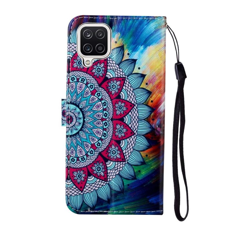 Lederhüllen Für Samsung Galaxy A12 Schutzhülle Blumen-mandala