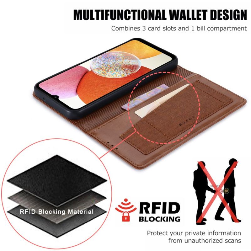 Flip Case Samsung Galaxy A55 5g Mit Muxma Rfid-blockierung