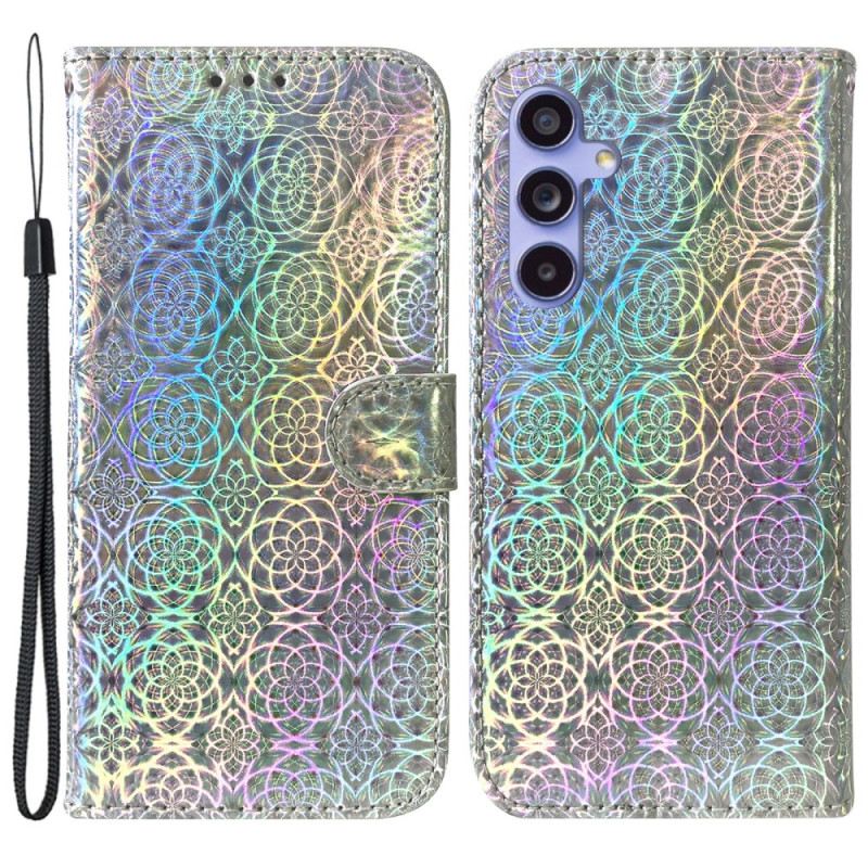 Lederhüllen Für Samsung Galaxy A55 5g Riemchen-disco-stil