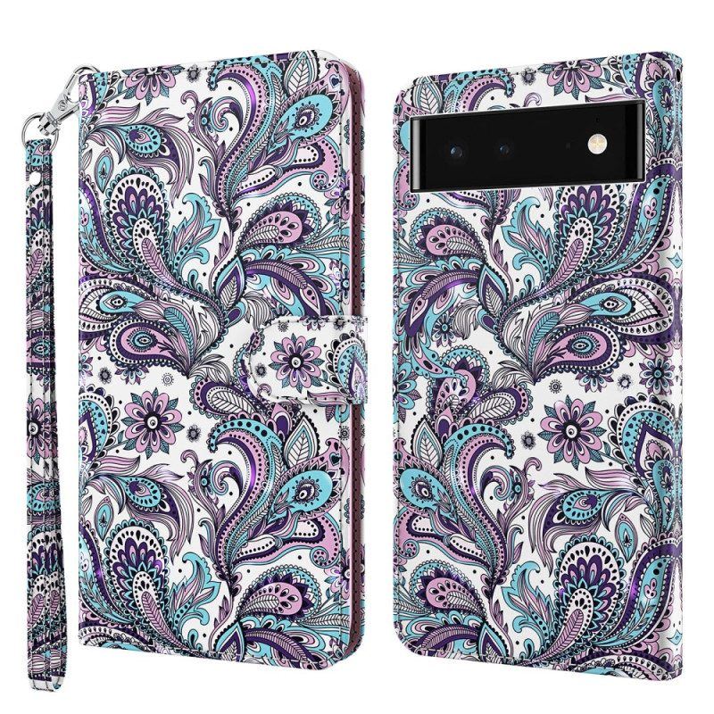 Lederhüllen Für Google Pixel 7 Paisley