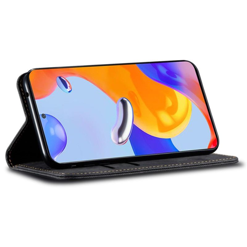 Flip Case Für Xiaomi Redmi Note 13 5g Jeanns-stoff