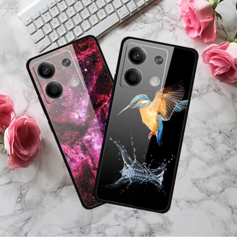 Hülle Xiaomi Redmi Note 13 5g Blumen Aus Gehärtetem Glas