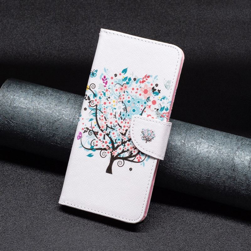 Lederhüllen Für Xiaomi Redmi Note 13 5g Blühender Baum