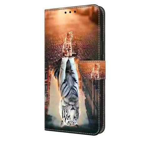 Lederhüllen Für Xiaomi Redmi Note 13 5g Mit 3d-kätzchen-traummuster