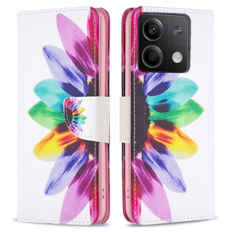 Lederhüllen Xiaomi Redmi Note 13 5g Aquarellblume