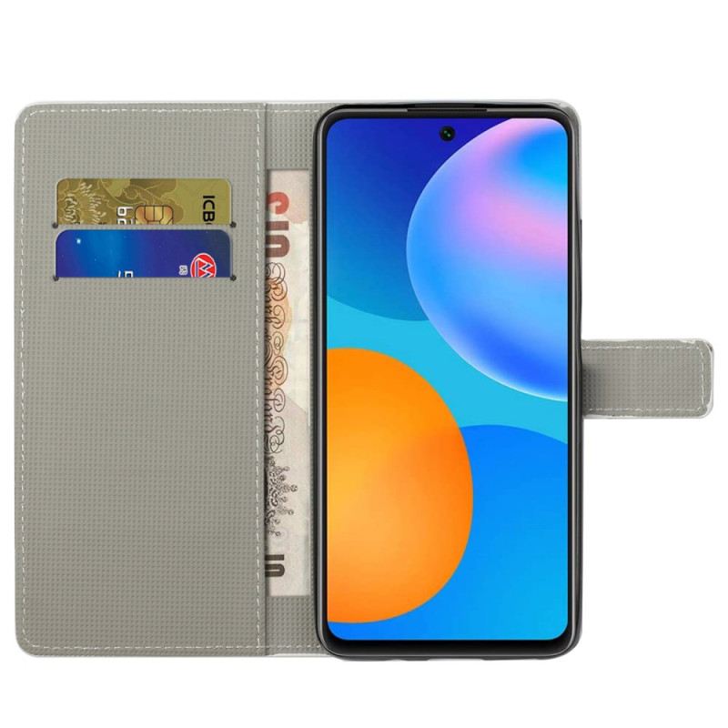 Lederhüllen Xiaomi Redmi Note 13 5g Blauer Schmetterling