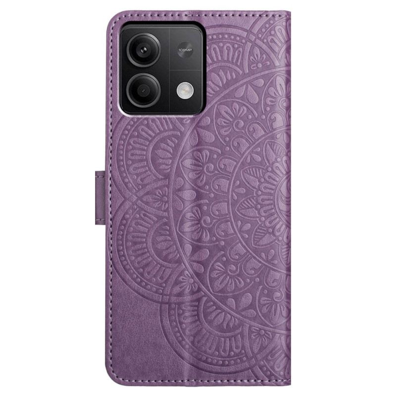 Lederhüllen Xiaomi Redmi Note 13 5g Handyhülle Mandala-druck Mit Schlüsselband