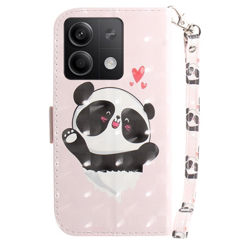 Lederhüllen Xiaomi Redmi Note 13 5g Handyhülle Panda-liebe