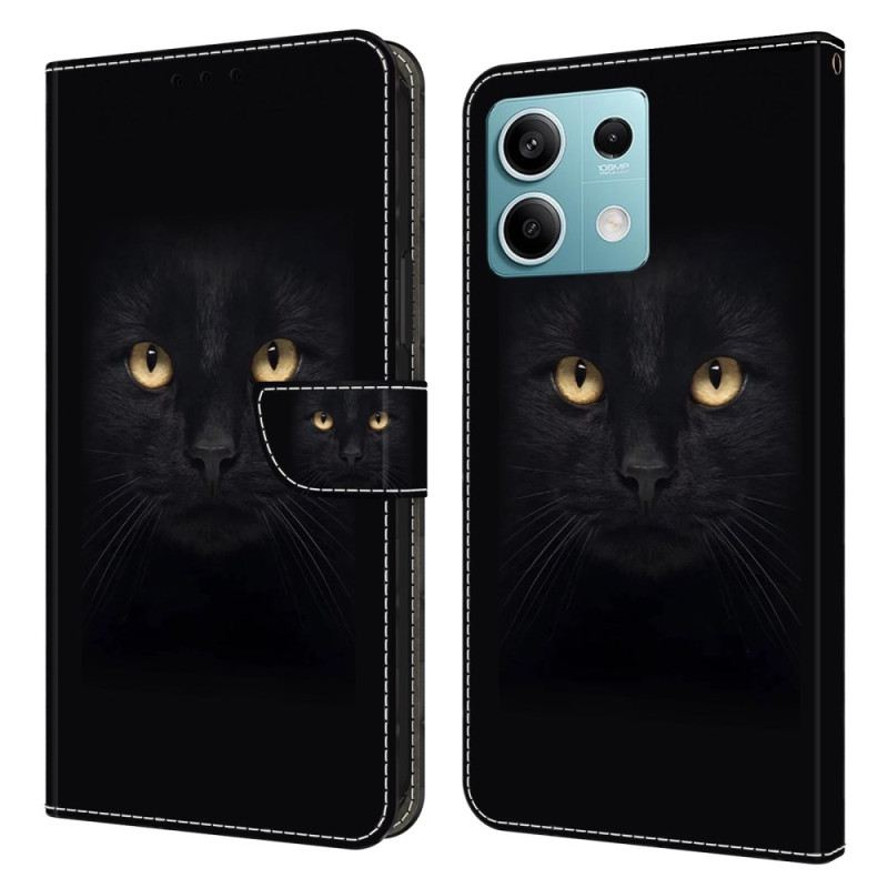 Lederhüllen Xiaomi Redmi Note 13 5g Schwarze Katze