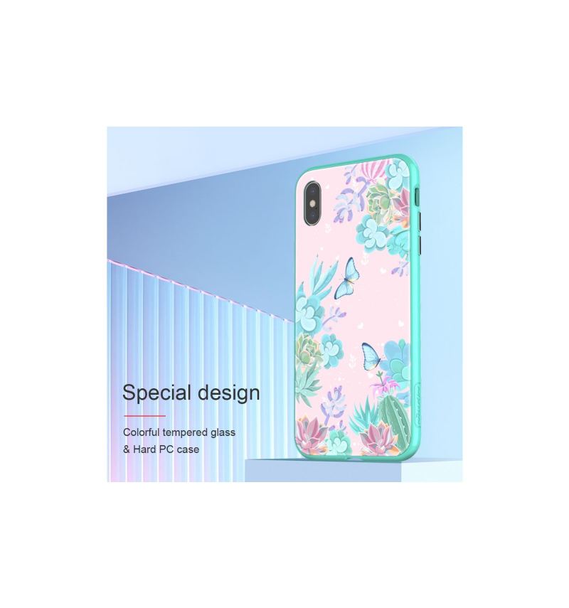 Handyhülle Für iPhone XS Max Schutzhülle Blumenkasten