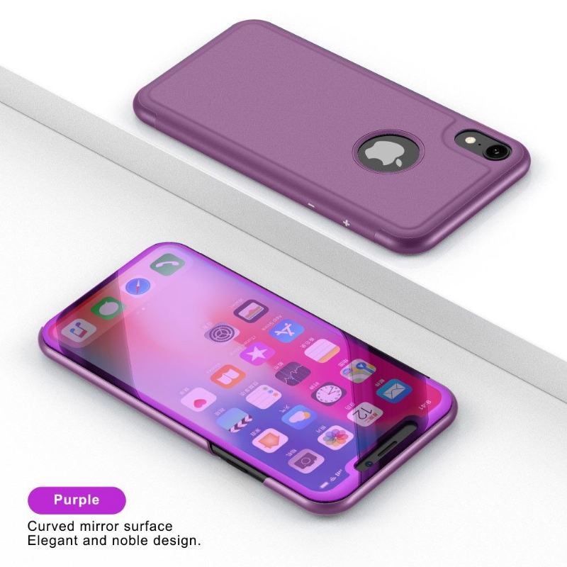 Handyhülle Für iPhone XS Max Schutzhülle Flip Case Spiegeleffekt