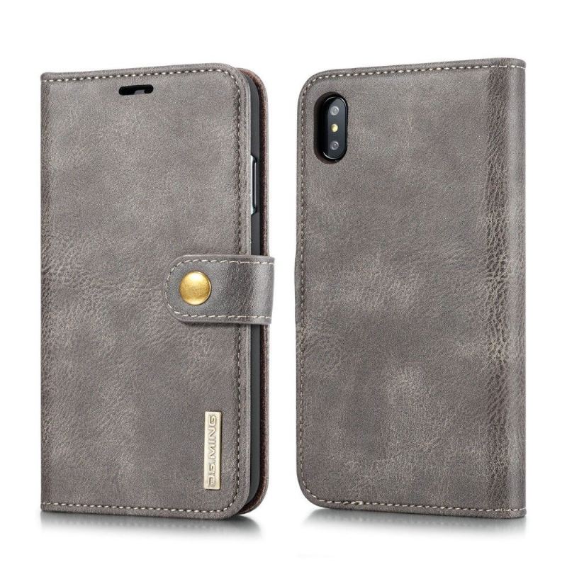 Hülle Flip Case Für iPhone XS Max Schutzhülle 2 in 1 Abnehmbar