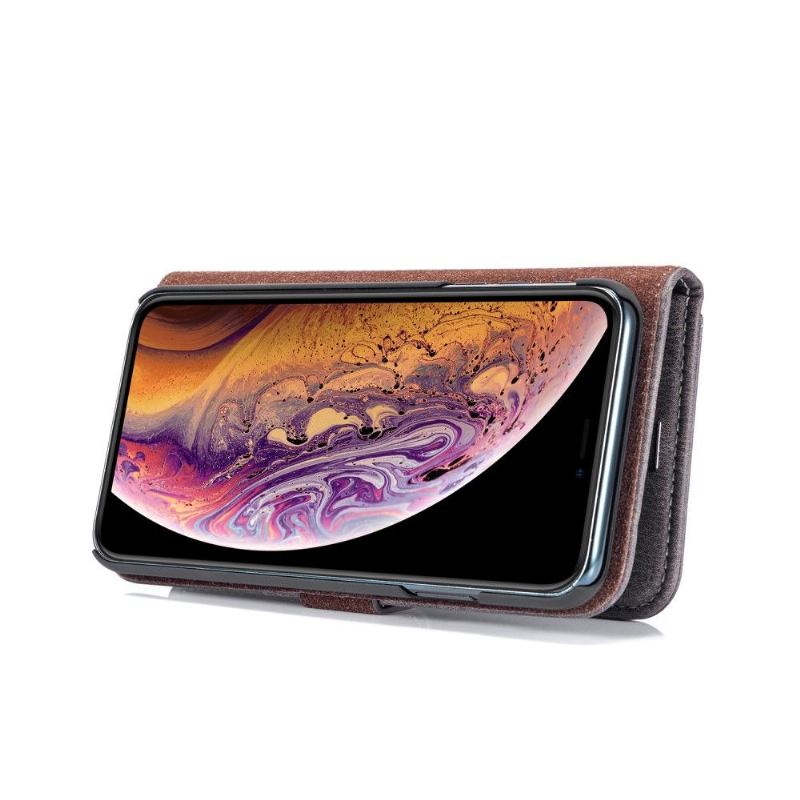 Hülle Flip Case Für iPhone XS Max Schutzhülle 2 in 1 Abnehmbar