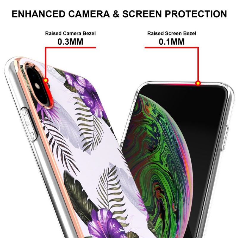 Hülle Für iPhone XS Max Anti-Sturz Exotische Blumen