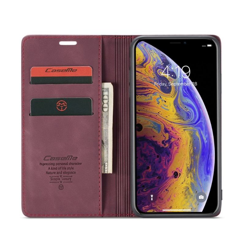 Lederhüllen Für iPhone XS Max Golias Ledereffekt - Rotwein