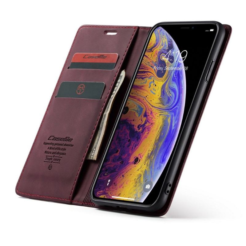 Lederhüllen Für iPhone XS Max Golias Ledereffekt - Rotwein