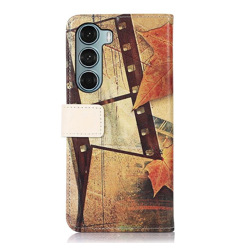 Flip Case Für Motorola Moto G200 5G Eiffelturm Im Herbst