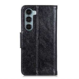 Flip Case Für Motorola Moto G200 5G Stil Aus Gealtertem Leder