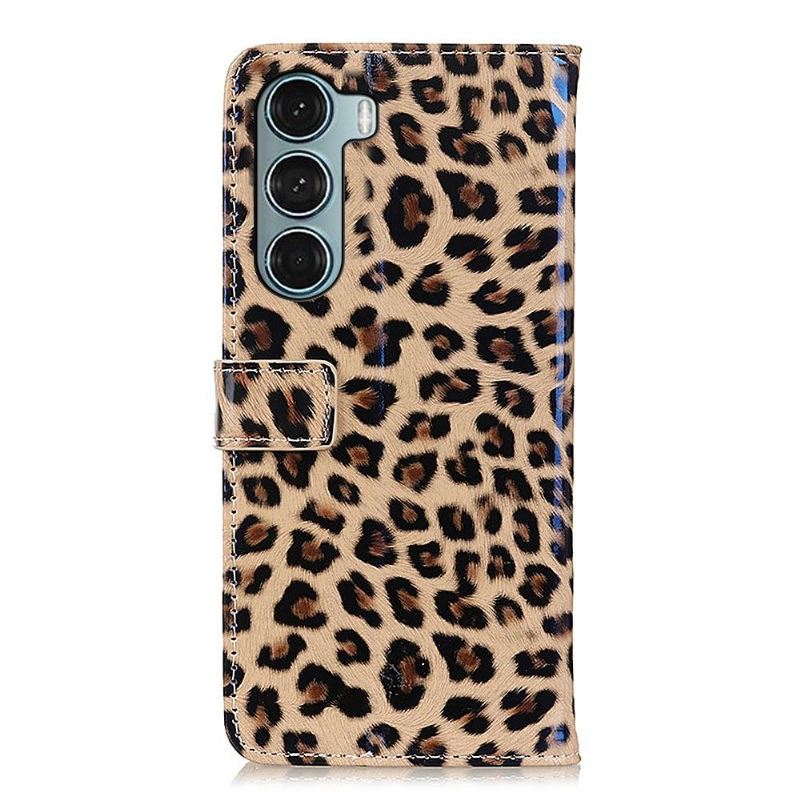 Lederhüllen Für Motorola Moto G200 5G Kunstleder Im Leoparden-stil