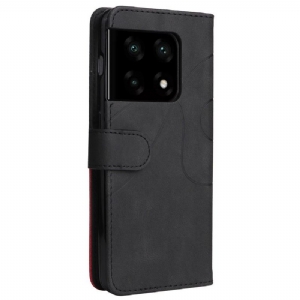 Flip Case Für OnePlus 10 Pro Bicolor Künstlerisch