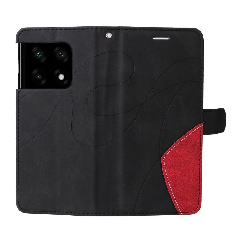 Flip Case Für OnePlus 10 Pro Bicolor Künstlerisch