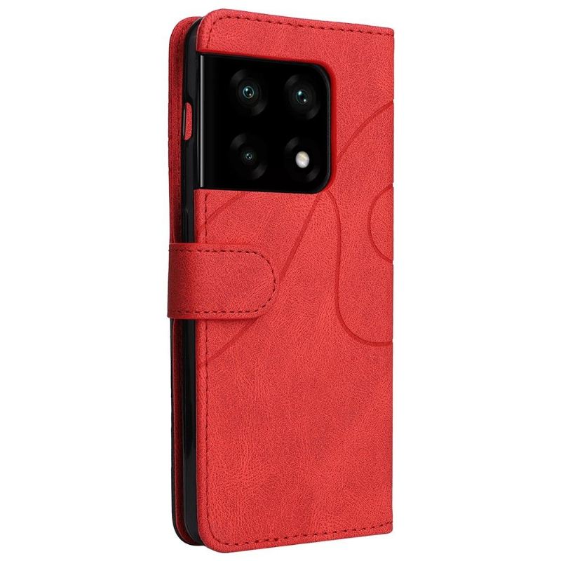 Flip Case Für OnePlus 10 Pro Bicolor Künstlerisch