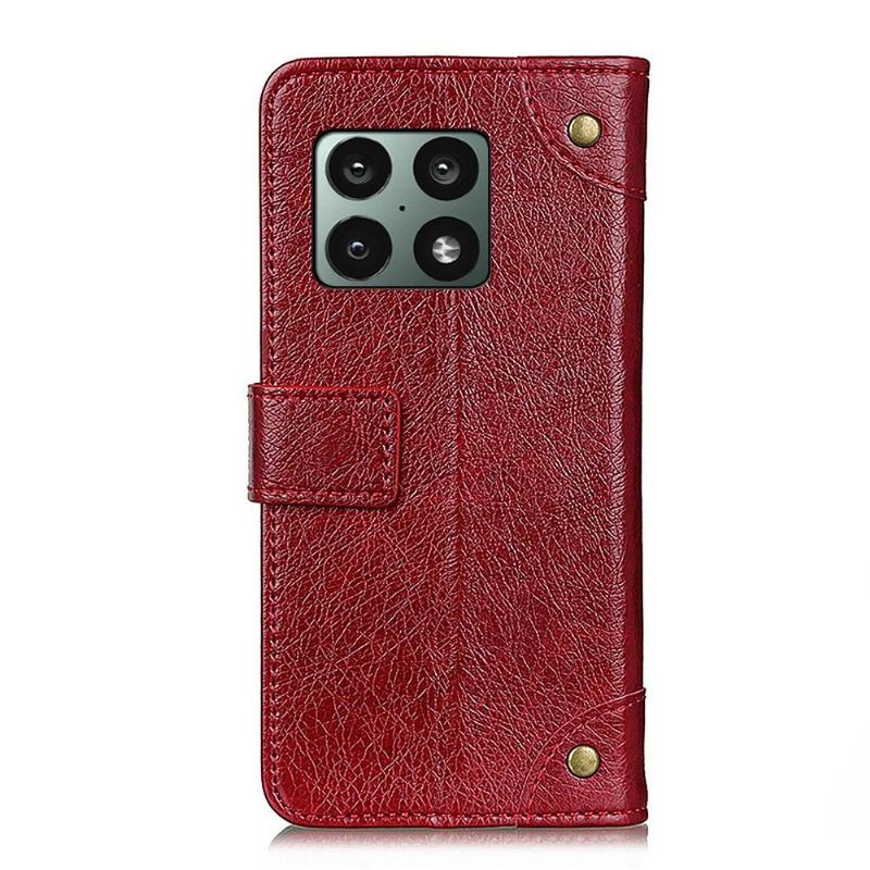 Flip Case Für OnePlus 10 Pro Emma Kunstleder Vintage