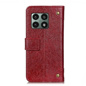 Flip Case Für OnePlus 10 Pro Emma Kunstleder Vintage