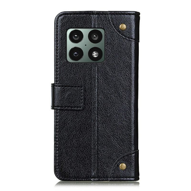 Flip Case Für OnePlus 10 Pro Emma Kunstleder Vintage