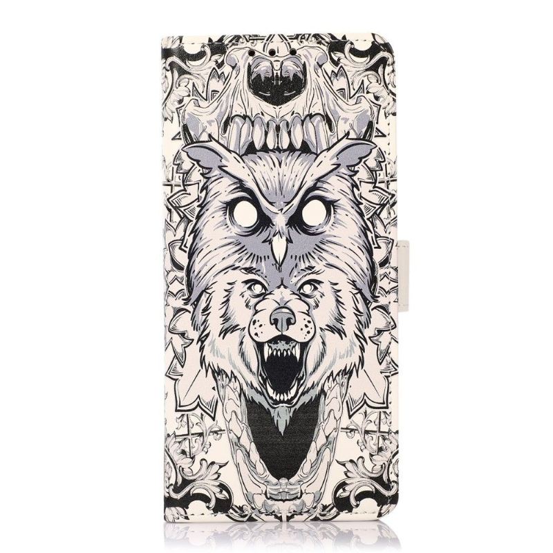 Flip Case Für OnePlus 10 Pro Eule Und Wolf