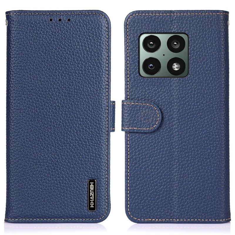 Flip Case Für OnePlus 10 Pro Khazneh Genarbtes Leder