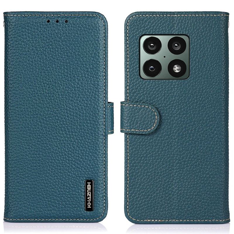 Flip Case Für OnePlus 10 Pro Khazneh Genarbtes Leder