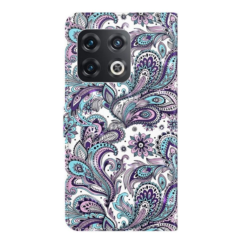 Flip Case Für OnePlus 10 Pro Paisley-blume