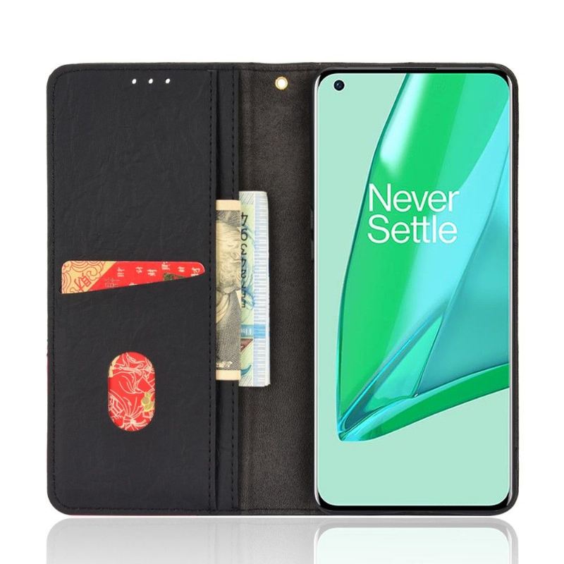 Flip Case Für OnePlus 10 Pro Flip Case Retro-kunstleder