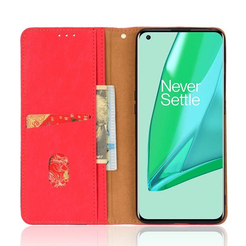 Flip Case Für OnePlus 10 Pro Flip Case Retro-kunstleder