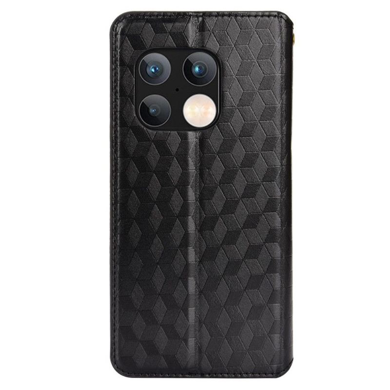 Lederhüllen Für OnePlus 10 Pro Flip Case Konstruktionsgeometrie