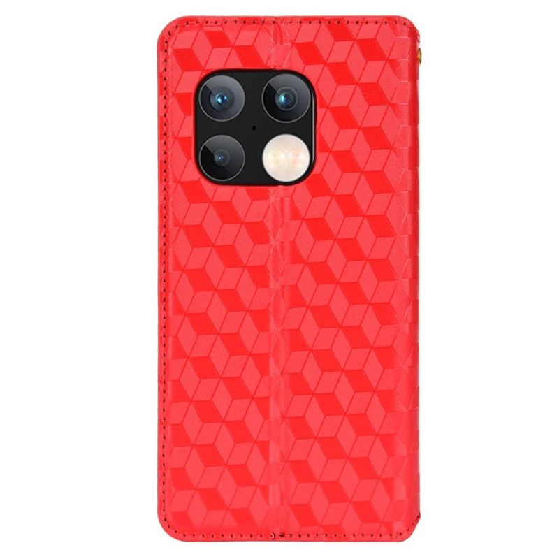 Lederhüllen Für OnePlus 10 Pro Flip Case Konstruktionsgeometrie