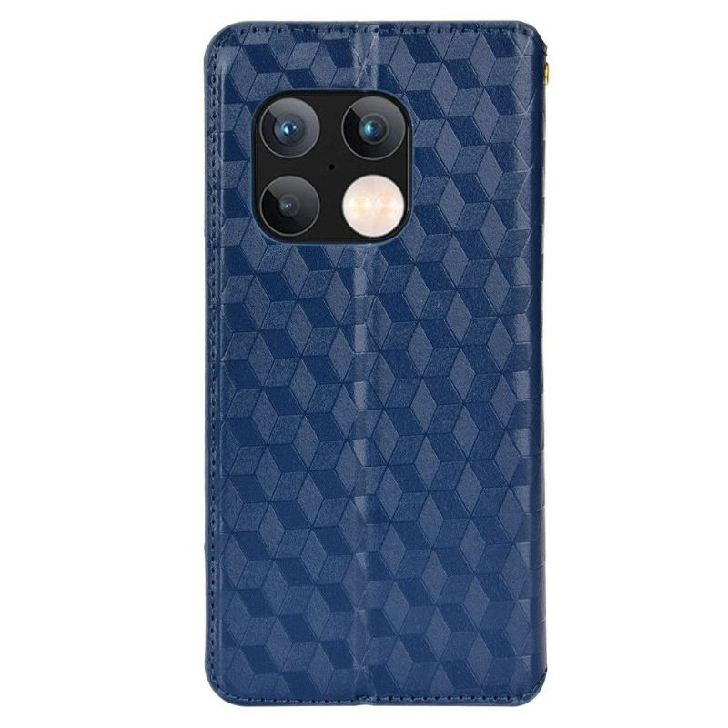 Lederhüllen Für OnePlus 10 Pro Flip Case Konstruktionsgeometrie